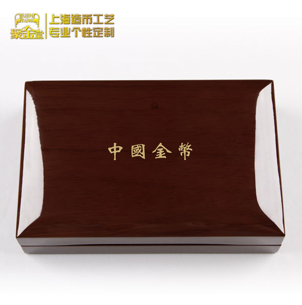 棕色钢琴烤漆实木包装盒定制